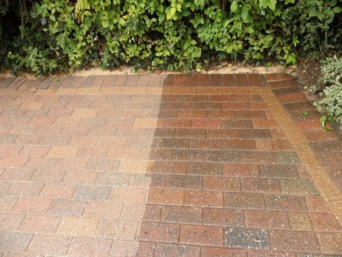 Wet look driveway sealer - , block
