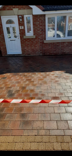 Wet look driveway - sealer, block